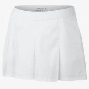NWT Nike Golf Majors Pleated Dri-FIT Shorts/Skort in White, Women's Size 14.